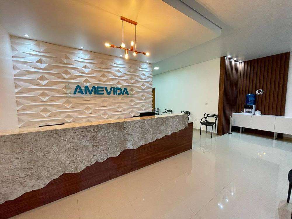Recepção da clínica AmeVida em Garuva/SC